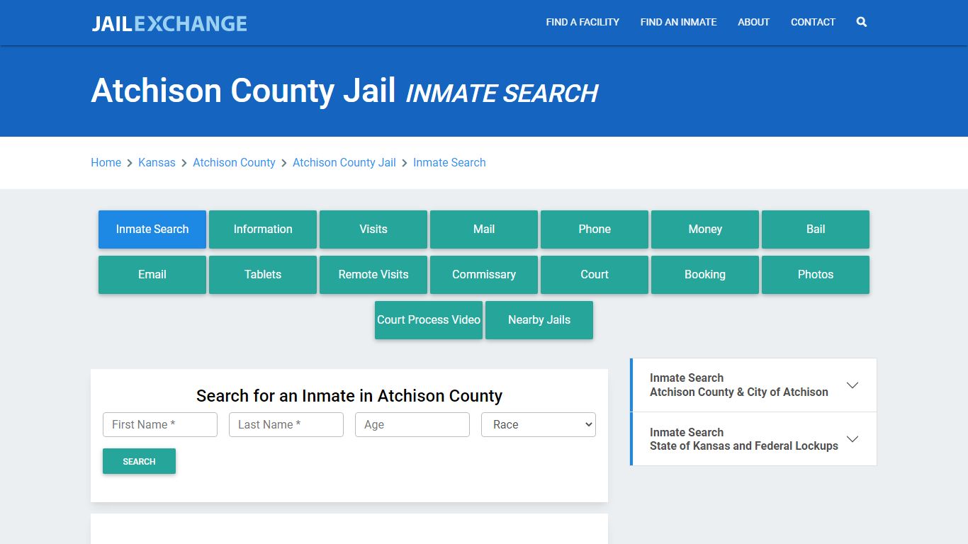 Atchison County Jail, KS Inmate Search: Roster & Mugshots